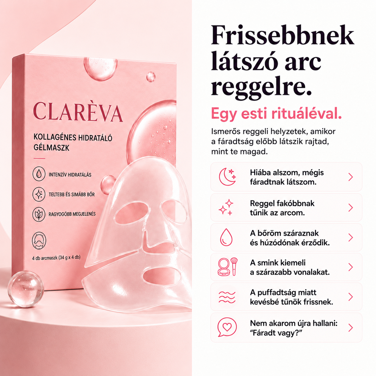 Kollagén Hidratáló Gélmaszk